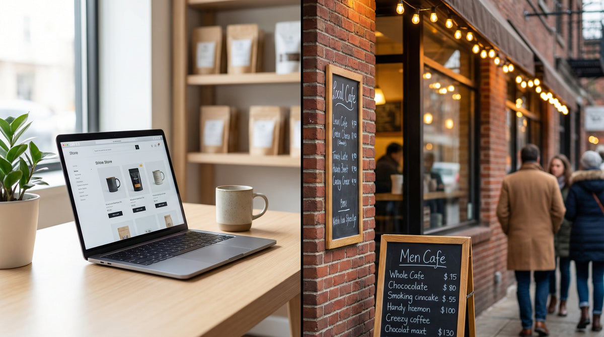 Online business and local store
